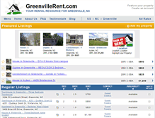 Tablet Screenshot of greenvillerent.com